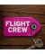 Flight Crew Pink Keychain