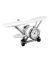 White Biplane Clock