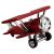 Red Biplane Clock