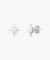 Silver Starburst Stud Earrings