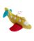Yellow Airplane Felt Wool Ornament