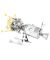Apollo CSM with LEM Color Metal Earth Model Kit