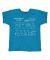 Blue Paper Airplane Diagram Youth Tee