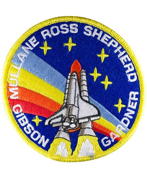 NASA Atlantis Shuttle Mission Flight STS 37 Embroidered Astronauts Space Patch 