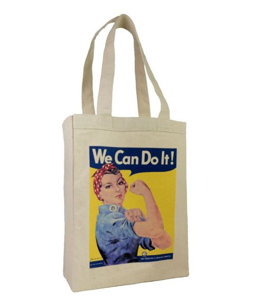 rosie the riveter tote bag