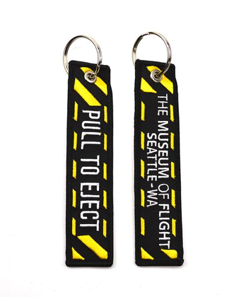 Pull to eject keychain on sale