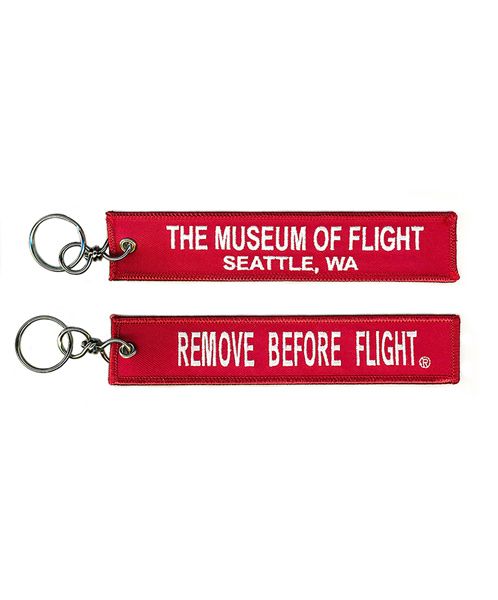 Keyring ALOHA Hawaii Remove Before Flight baggage tag label keychain 