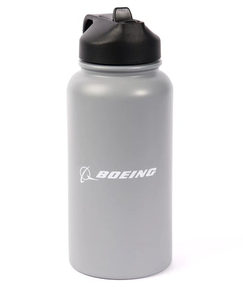 Red Boeing Logo Water Bottle