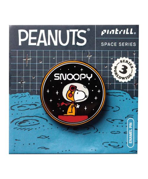 Astronaut Snoopy Round Pin