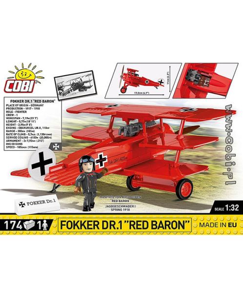 COBI Red Baron Fokker Dr. 1 Triplane