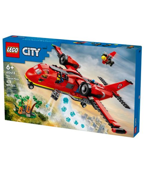 Lego city red best sale plane
