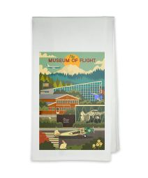 The Museum of Flight Campus Tea Towel