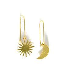 Gold Cosmic Drop Earrings