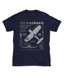 The Museum of Flight FG-1D Corsair Blueprint Tee