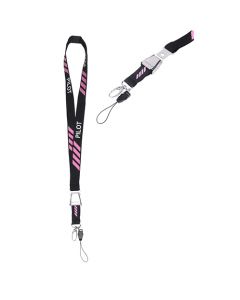 Pilot Stripes Pink Buckle Lanyard