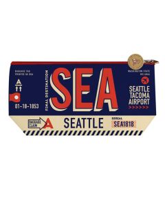 Blue Seattle Luggage Tag Bag