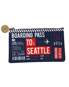 Navy Seattle Boarding Pass Bag