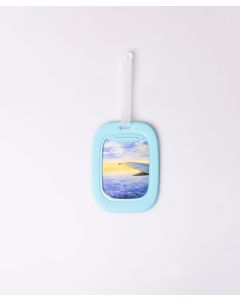 Mint Airplane Window Luggage Tag