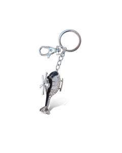 Sparkling Helicopter Keychain