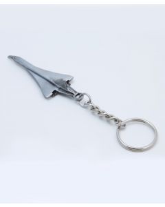 Pewter Concorde Keychain