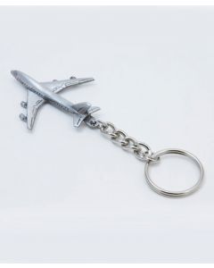 Pewter 747 Keychain