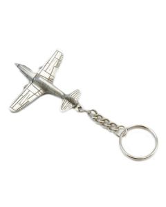 Curtiss P-40 Warhawk Pewter Keychain