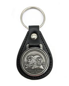 Aviator and Astronaut Leather Key Fob