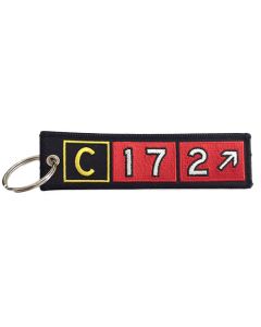 Cessna 172 Embroidered Keychain