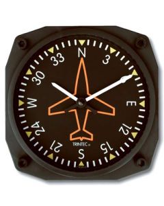 Directional Gyro Wall Clock 6.5"x6.5"