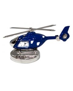 Blue Helicopter Clock