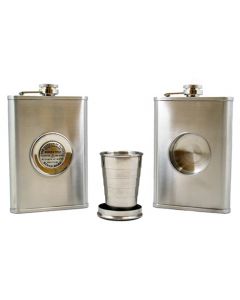 TMOF Bench Mark 8 oz. Flask with Collapsible Cup