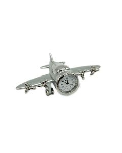 Mini 4 Engine Prop Clock Silver