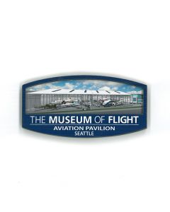 Aviation Pavilion 2D Wood Magnet