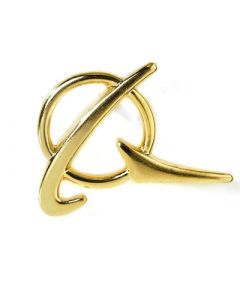 Gold Boeing Logo Pin
