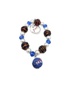 NASA Charm Bead Bracelet