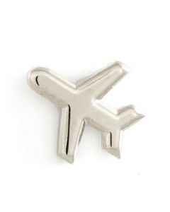 Airplane Silver Pin