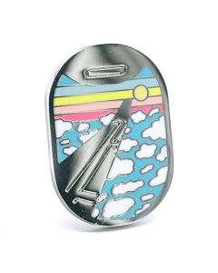 Airplane Window View Enamel Pin