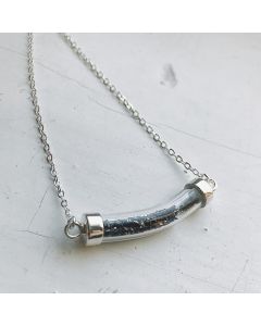 Stardust Vial Specimen Necklace with Meteorite