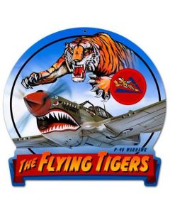 Flying Tiger P-40 Banner Sign