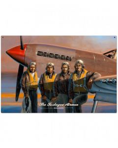 The Tuskegee Airman Stan Stokes Metal Sign