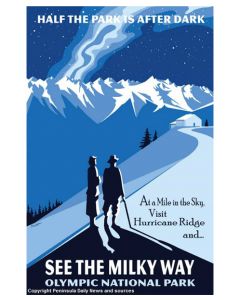 See Milky Way Olympic National Park 12"x18" Print