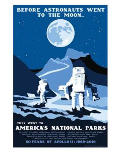 Astronauts National Parks Training Poster