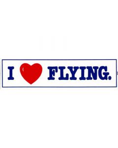 I Love Flying Bumper Sticker