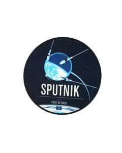 Sputnik Round Sticker