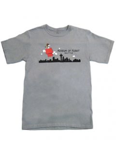 Snoopy Seattle Skyline Storm Grey Tee