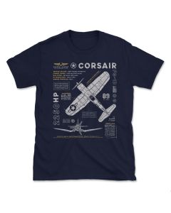 The Museum of Flight FG-1D Corsair Blueprint Tee