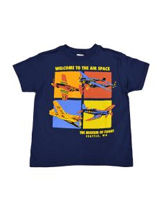 Welcome To The Air Space Youth Navy Tee