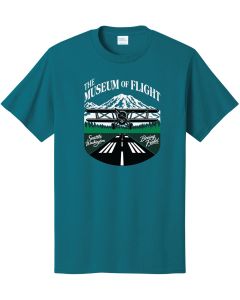 The Museum of Flight Mt. Rainier Teal Tee