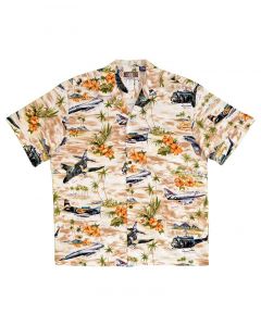 Modern Military Khaki Hawaiian Shirt