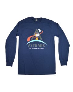 NASA Artemis Logo Snoopy Long Sleeve Tee